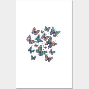 Flurry of Butterflies Posters and Art